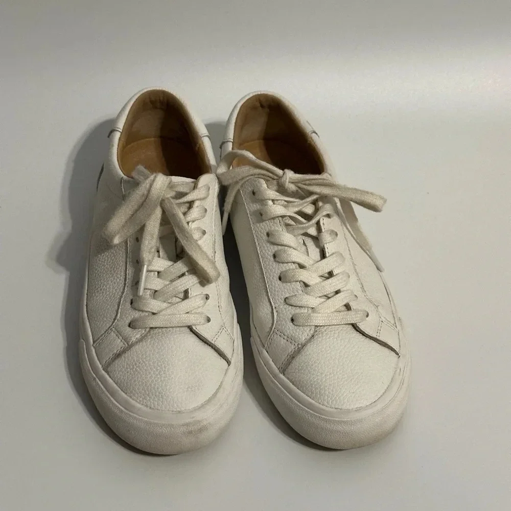 Lucky Brand White Sneakers Size 6.5 - Picture 2 of 5